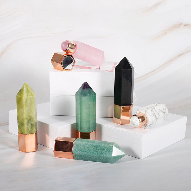 4 in 1 Multiple-Use Natural Crystal Roller Bottles