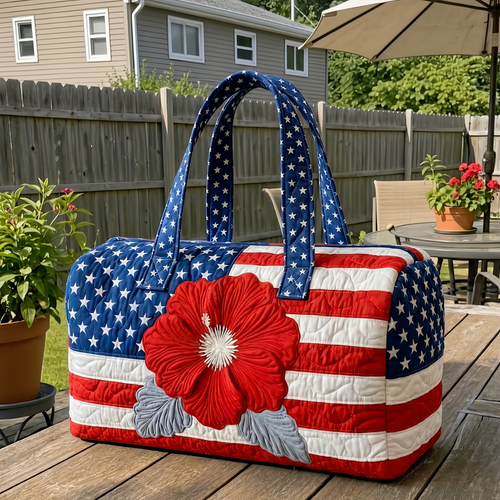 Jimmy Crafts - Handamde Quilted USA Tote Bag