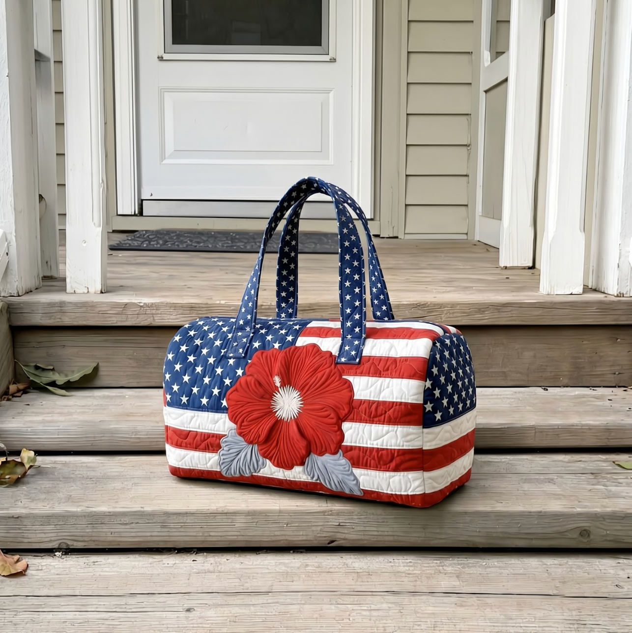 Jimmy Crafts - Handamde Quilted USA Tote Bag
