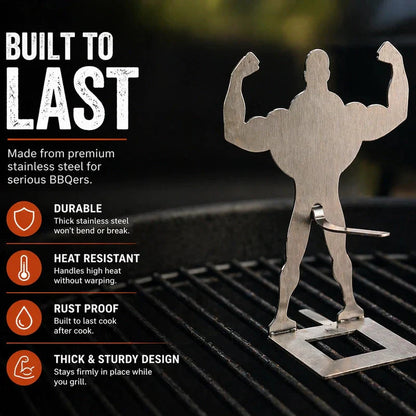 Funny Muscle Grill Guy™ 🍖BBQ Sausage Holder