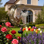 🌙✨Hummingbird Moon Solar Garden Light