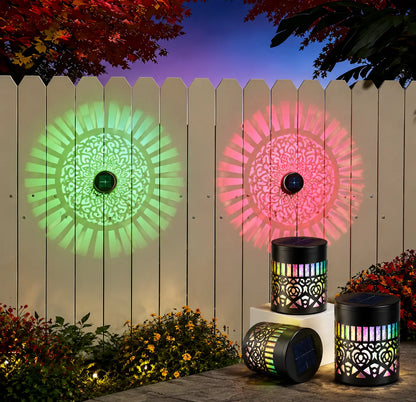 Mandala Outdoor Solar Wall Lights