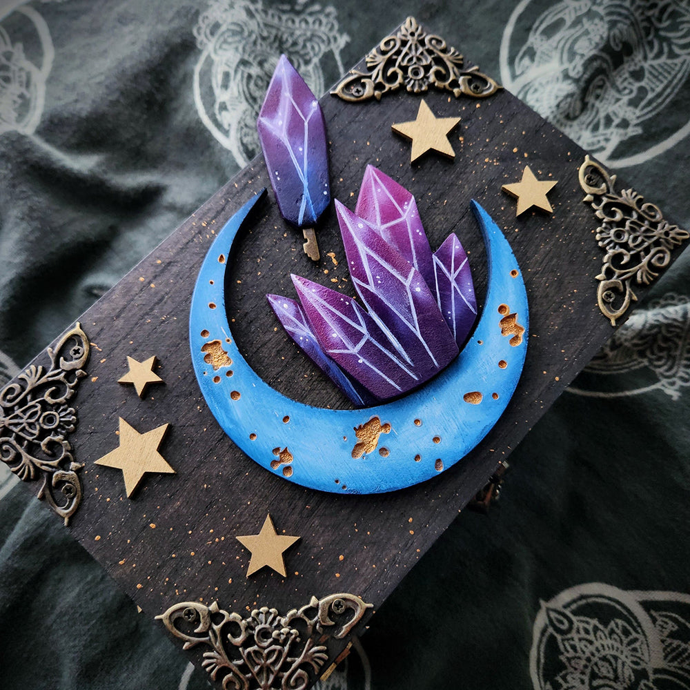 Crystal & Moon Hidden Key Box
