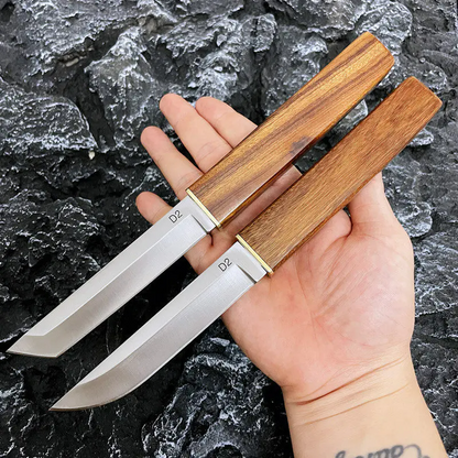 🔥LAST DAY 70% OFF🔥Handmade Wood Handle D2 Steel Double Knife