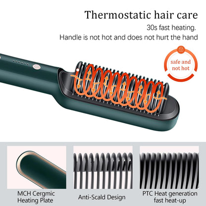 Negative Ion Hair Straightener Styling Comb