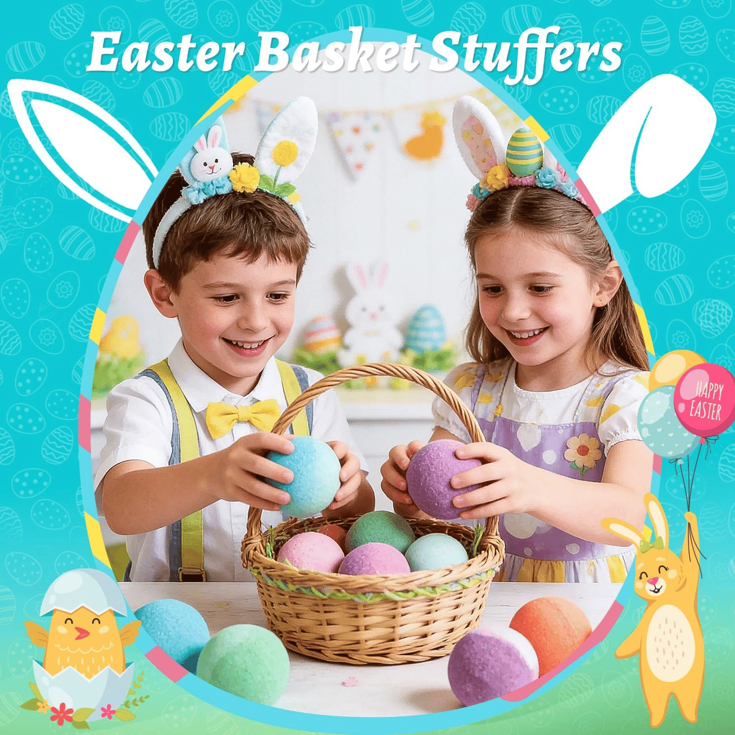 🔥LAST DAY 🛁 Natural Bath Bombs for Kids with Mega Bubbles & Surprise Inside 🥚✨-ZBD