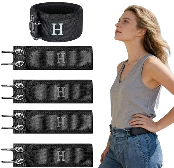 Tactical Metal Hook Elastic Belt (Unisex) - No Buckle Invisible Design | Soft Adjustable Side