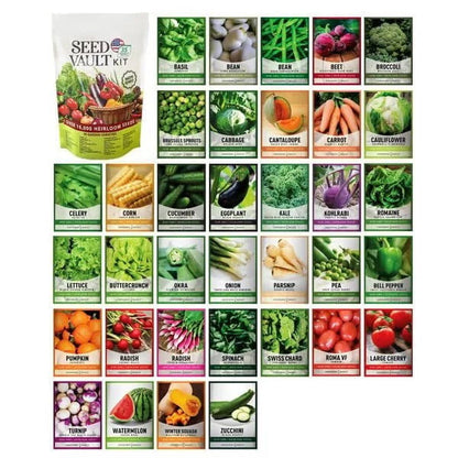 🏆50K+ SOLD LAST WEEK! - 🥦Ultimate Survival Seed Vault |🌿50-Year Shelf Life✨