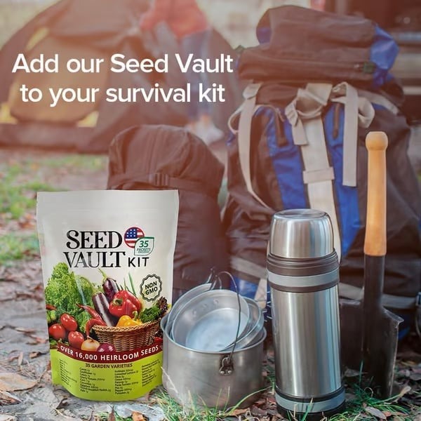🏆50K+ SOLD LAST WEEK! - 🥦Ultimate Survival Seed Vault |🌿50-Year Shelf Life✨