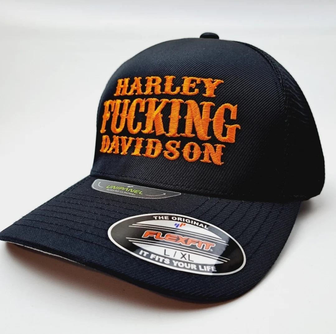 Harley Fucking Davidson Trucker Mesh Snapback Cap
