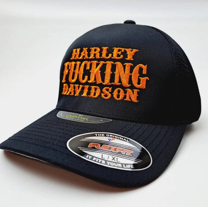 Harley Fucking Davidson Trucker Mesh Snapback Cap