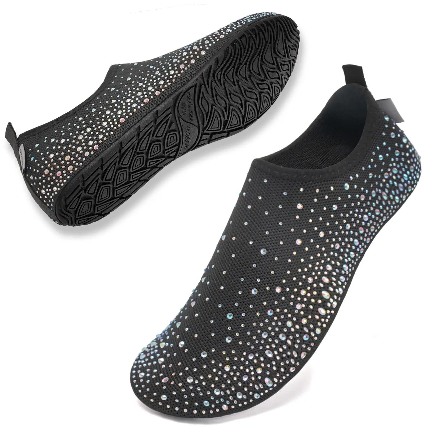 Womens Barefoot Water Shoes | Bling Thin Sole Shoes
