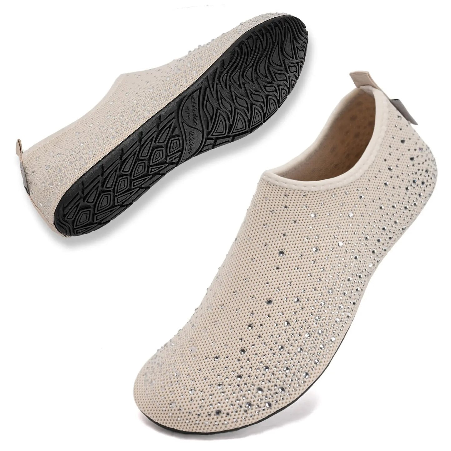 Womens Barefoot Water Shoes | Bling Thin Sole Shoes