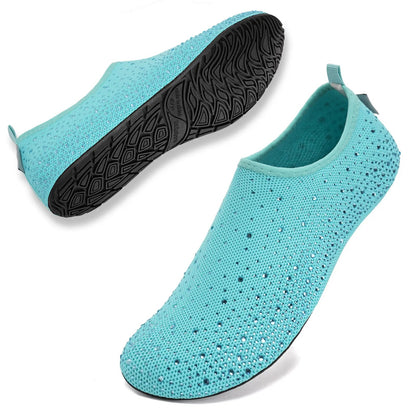 Womens Barefoot Water Shoes | Bling Thin Sole Shoes