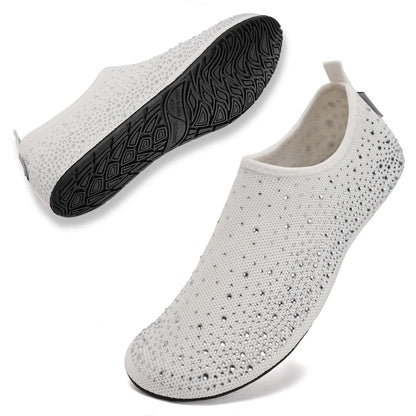 Womens Barefoot Water Shoes | Bling Thin Sole Shoes