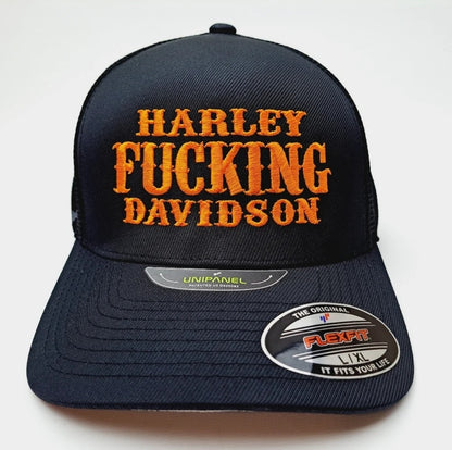 Harley Fucking Davidson Trucker Mesh Snapback Cap