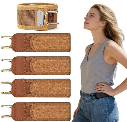 Tactical Metal Hook Elastic Belt (Unisex) - No Buckle Invisible Design | Soft Adjustable Side